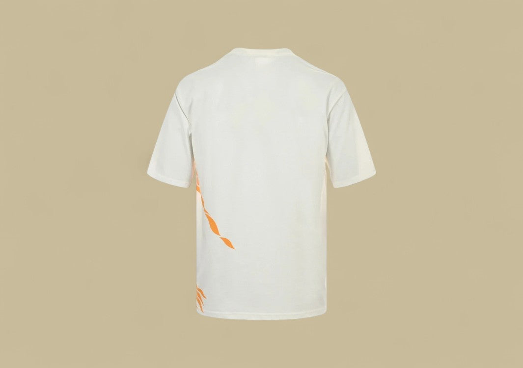 Burberry 24SS Knight Warhorse Logo Graphic T-Shirt – White & Orange