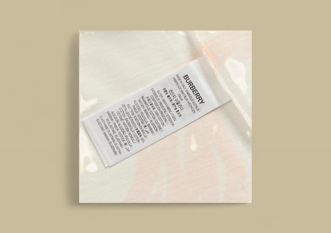 Burberry 24SS Knight Warhorse Logo Graphic T-Shirt – White & Orange