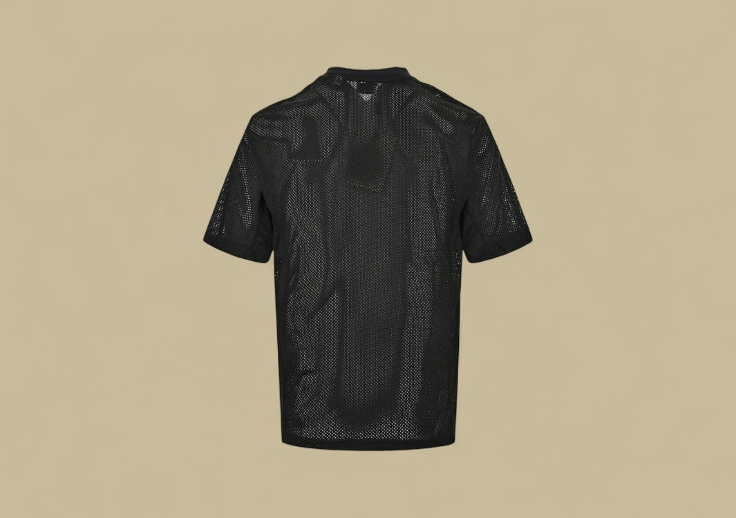 Burberry 24SS Mesh Gothic Graphic Logo T-Shirt – Black