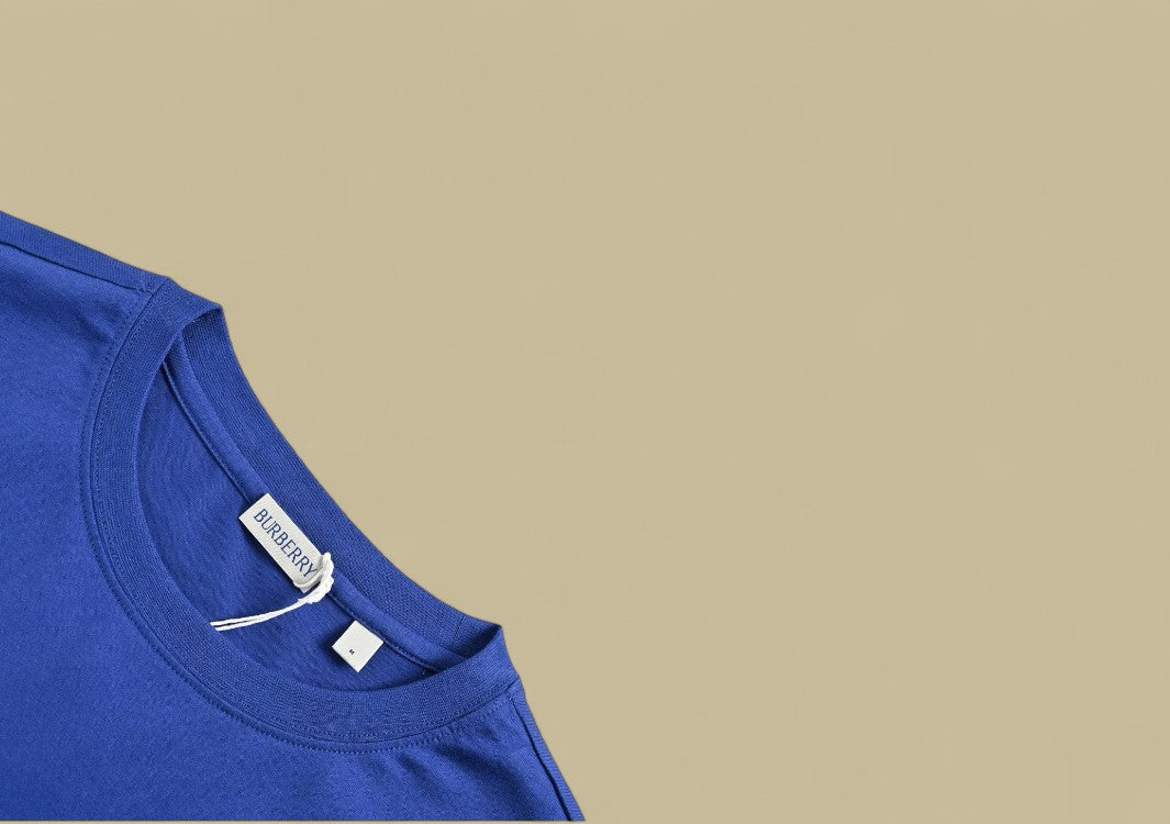 Burberry 24SS Patch Warhorse Logo T-Shirt – Royal Blue with White Patch