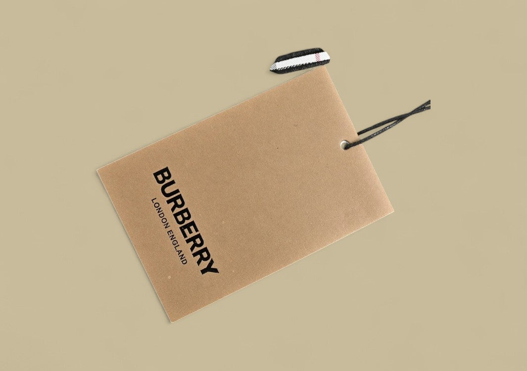 Burberry 24SS Plaid Neckline Embroidery Logo T-Shirt – Black