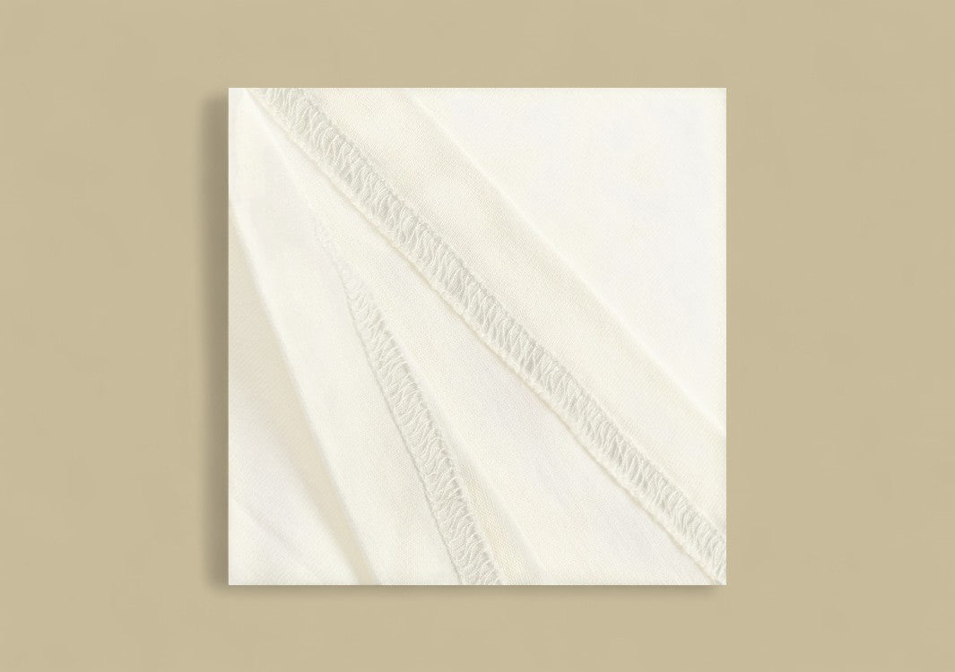 Burberry 24SS Plaid Neckline Embroidery Logo T-Shirt – White