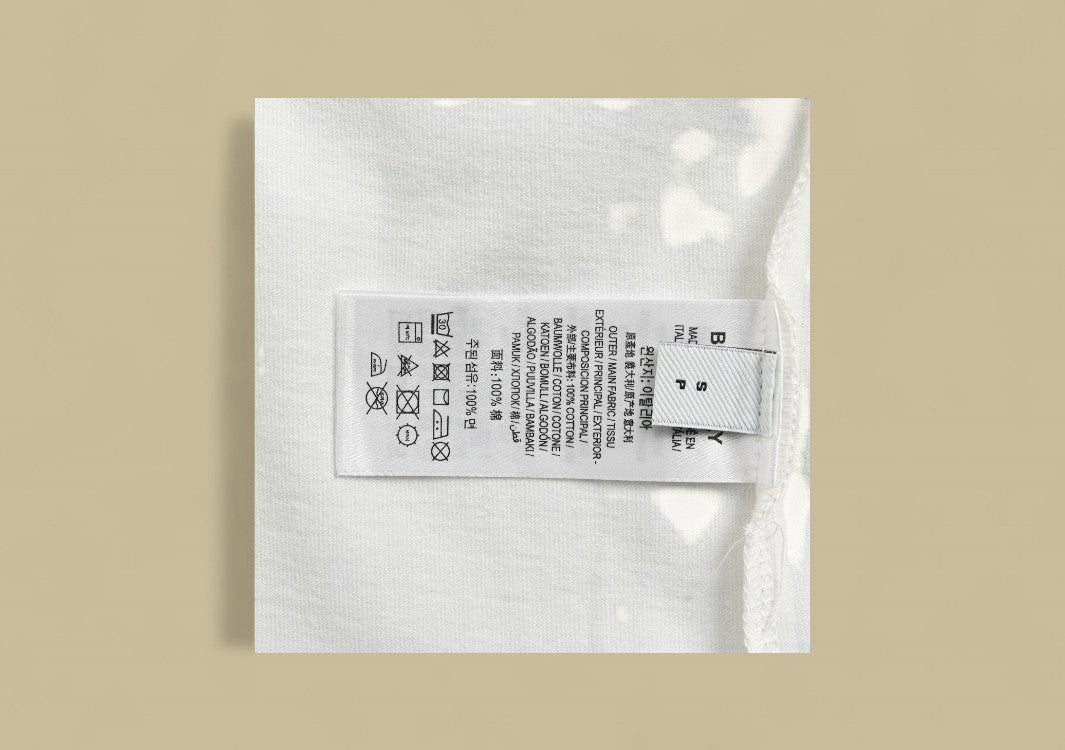 Burberry 24SS Rubik’s Cube Graphic Logo T-Shirt – White Multicolor