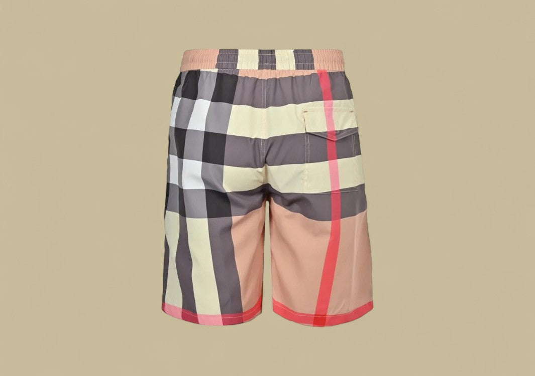 Burberry Classic Big Check Swim Shorts – Archive Beige Multicolor