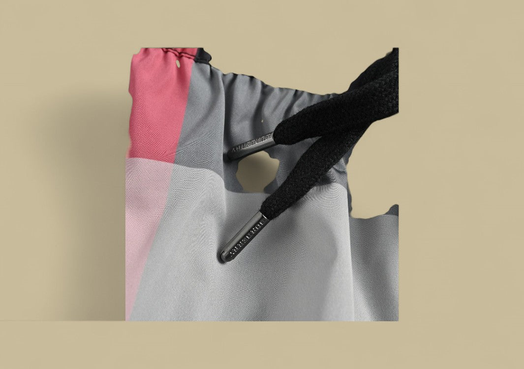 Burberry Classic Big Check Swim Shorts – Grey & Red