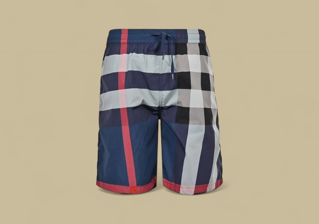 Burberry Classic Big Check Swim Shorts – Navy Multicolor