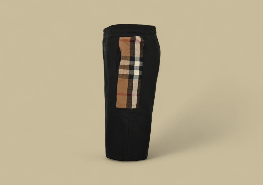 Burberry Classic Side Joint Plaid Shorts – Black