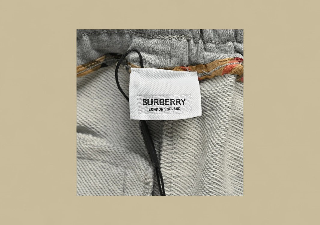 Burberry Classic Side Joint Vintage Check Shorts – Heather Grey