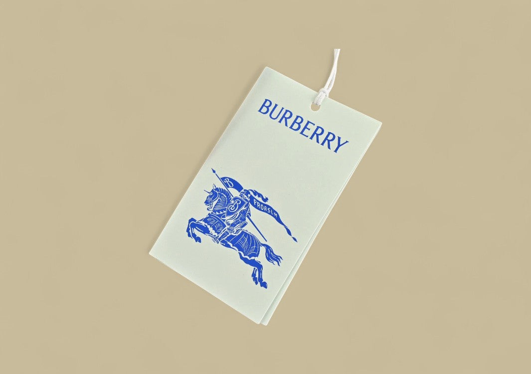 Burberry Embroidered Warhorse Logo Vintage Check Beach Shorts – Beige