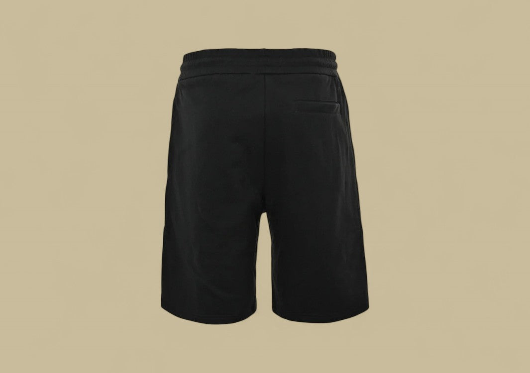 Burberry Knight Warhorse Logo Hollow-Out Plaid Patch Shorts – Black
