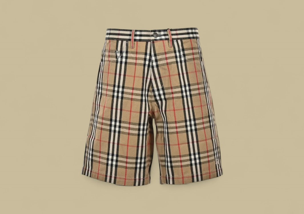 Burberry Supreme Plaid Denim Short