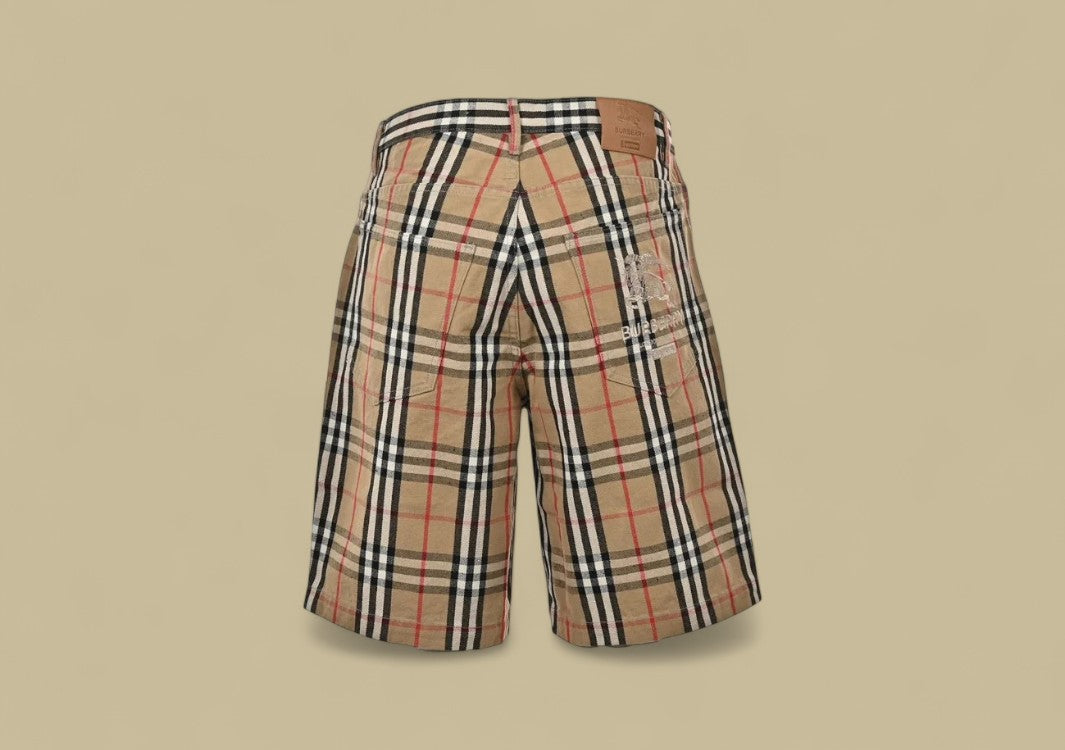 Burberry Supreme Plaid Denim Short