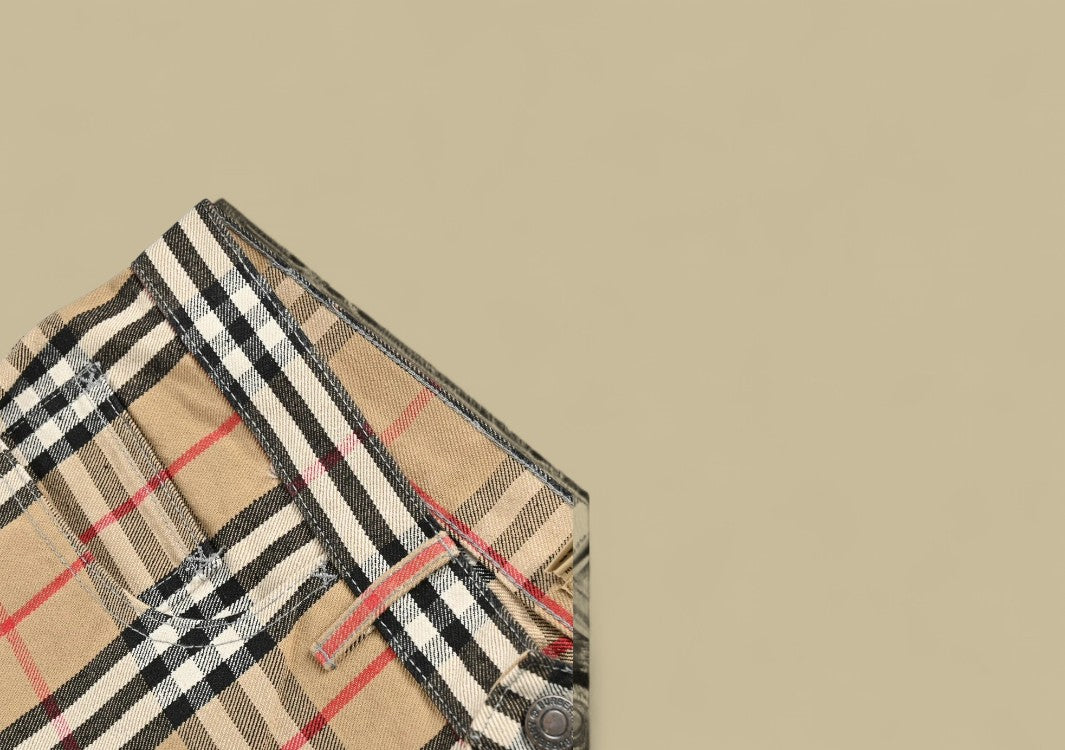 Burberry Supreme Plaid Denim Short
