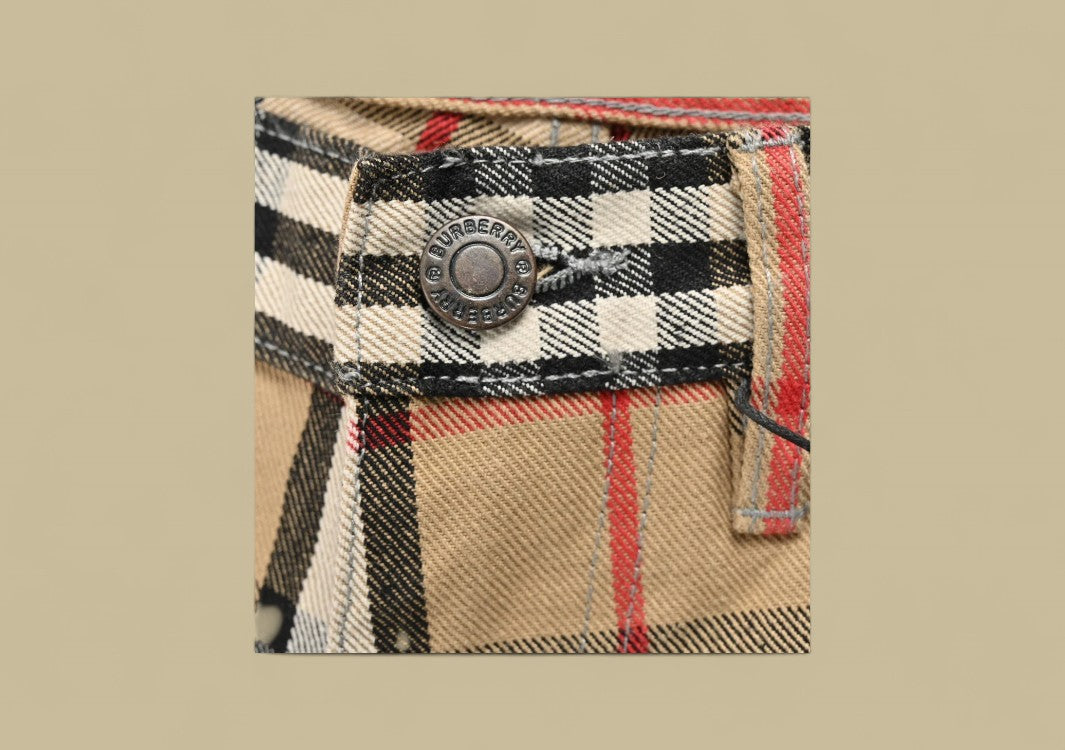 Burberry Supreme Plaid Denim Short