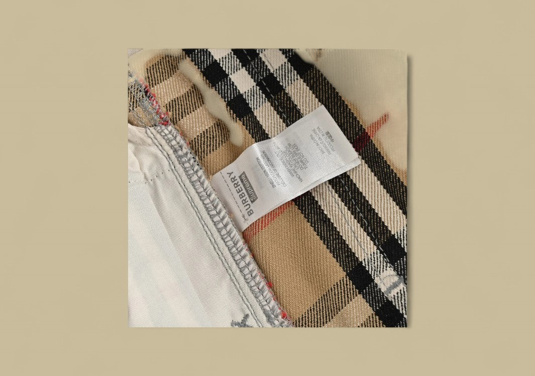 Burberry Supreme Plaid Denim Short