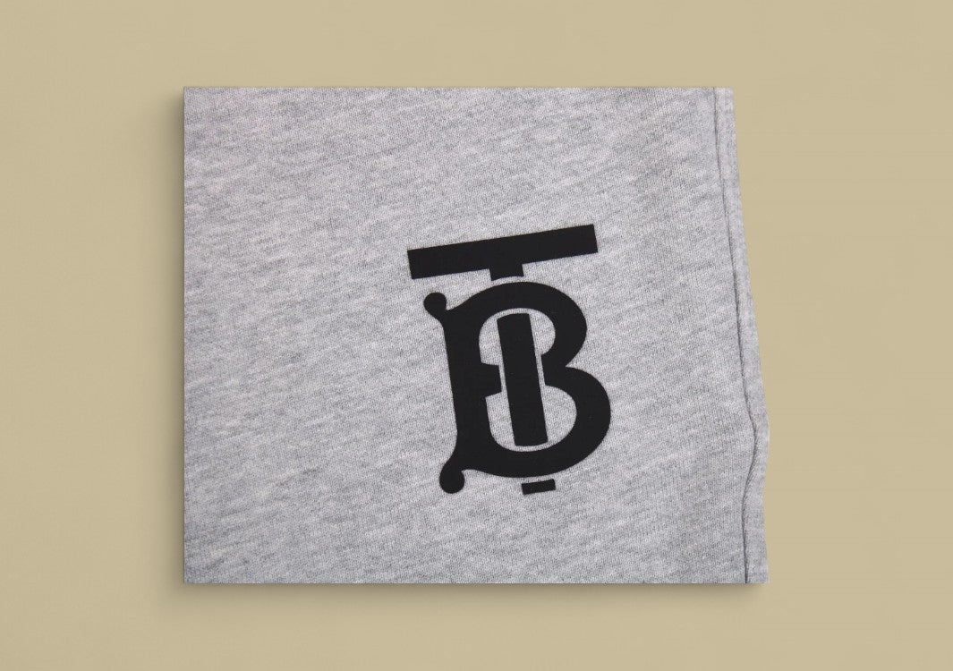 Burberry TB Monogram Logo Sweatpants – Grey