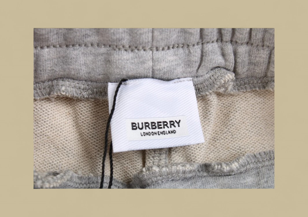 Burberry TB Monogram Logo Sweatpants – Grey