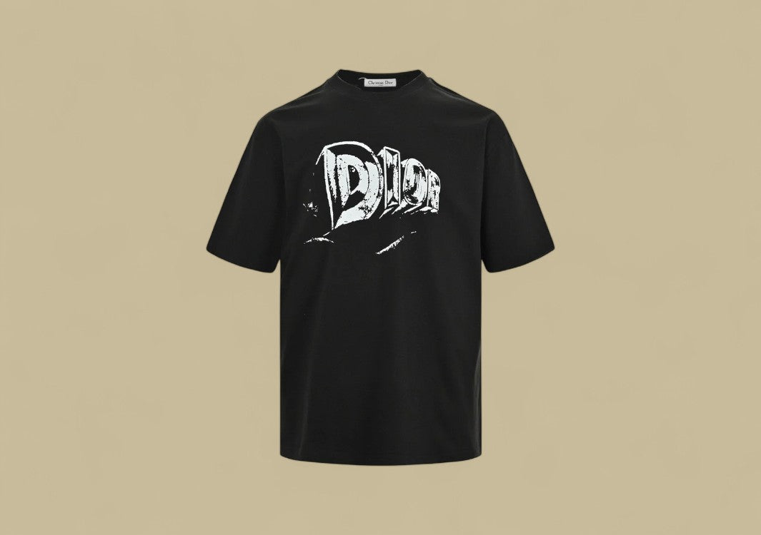 Das 24ss Hand Drawing Logo T-Shirt - Black