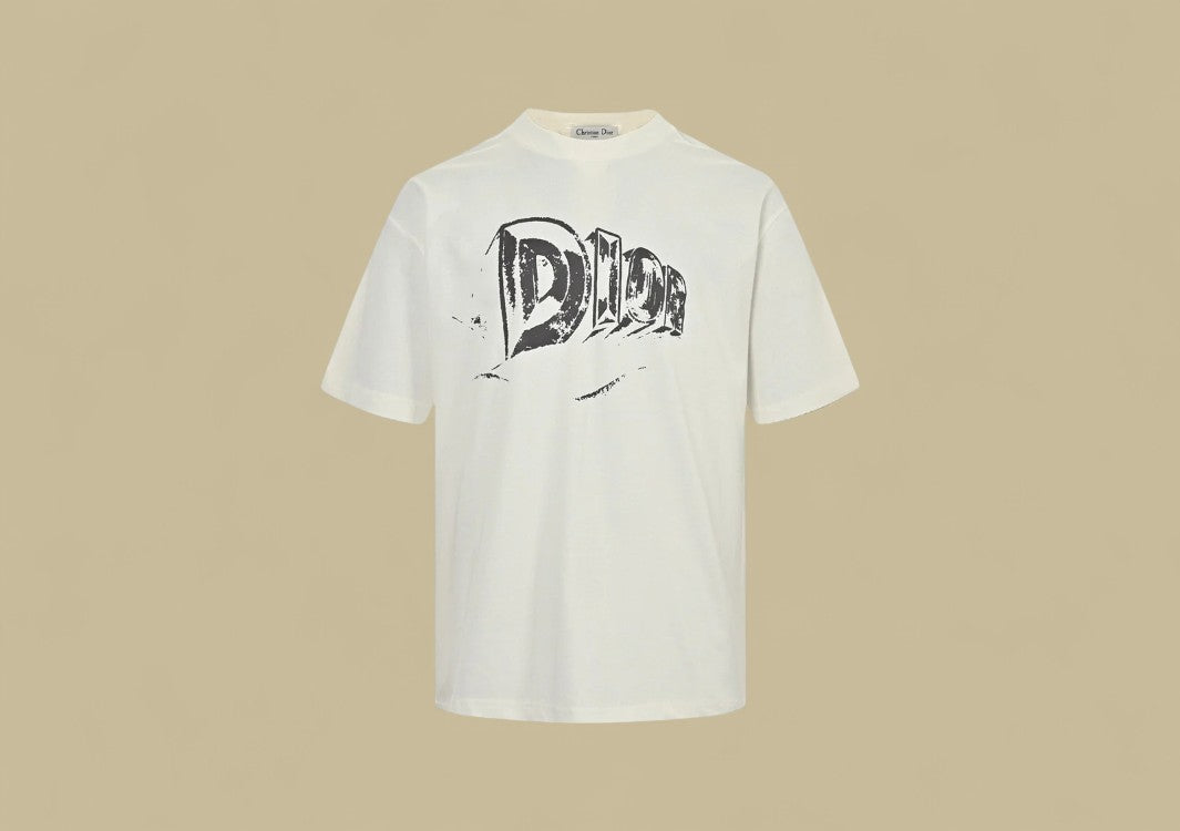 Das 24ss Hand Drawing Logo T-Shirt - White
