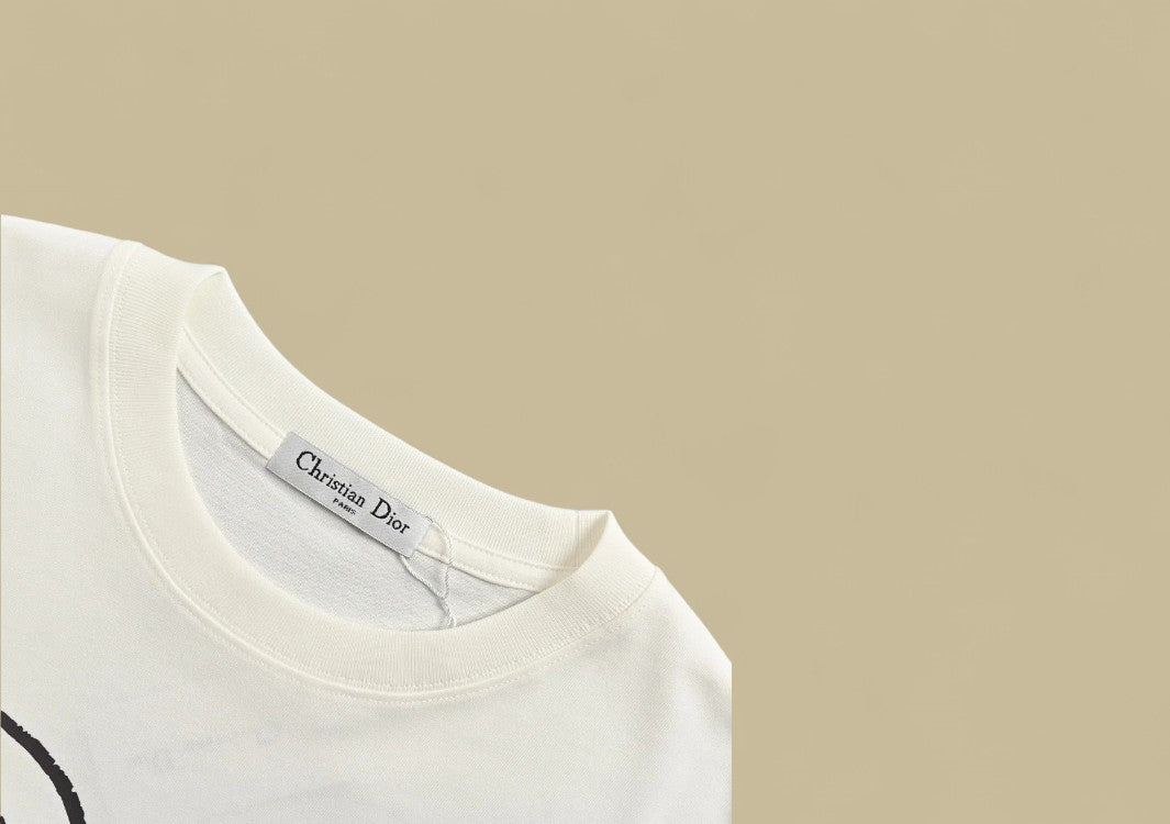 Das 24ss Hand Drawing Logo T-Shirt - White