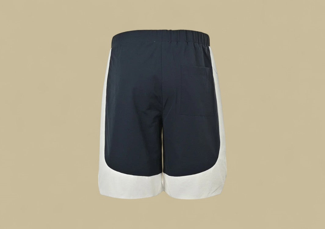Dior 1947 Embroidery Logo Tatting Shorts – Navy & White