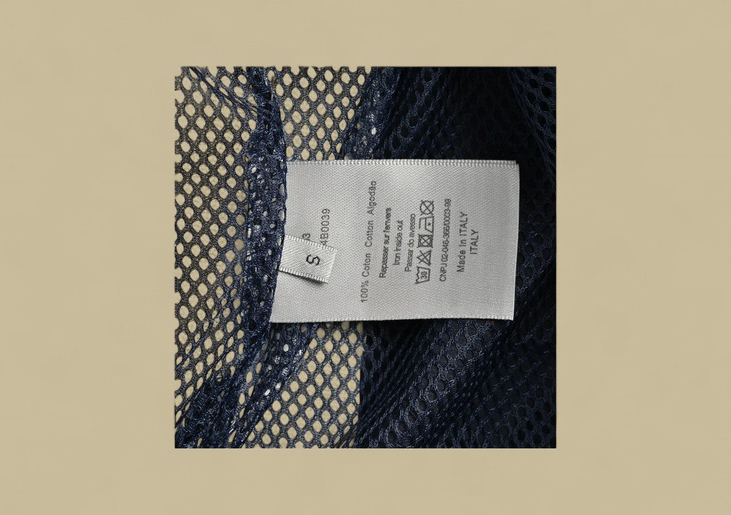 Dior 1947 Embroidery Logo Tatting Shorts – Navy & White