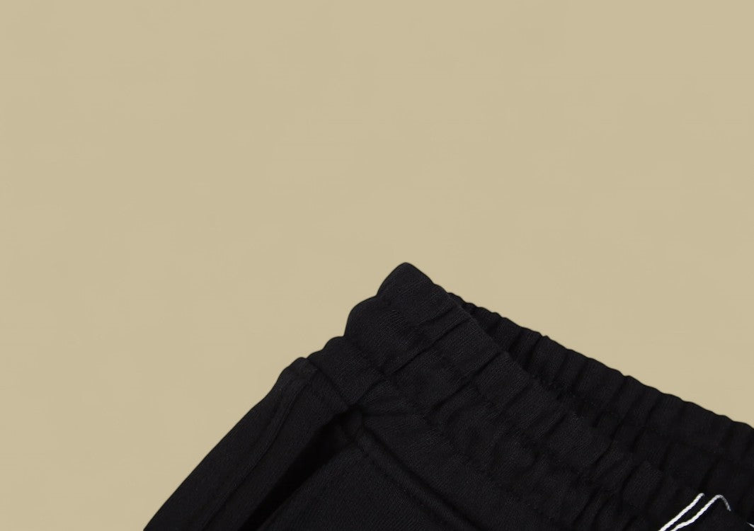 Dior 23FW Silver Embroidery Logo Sweatpants – Black