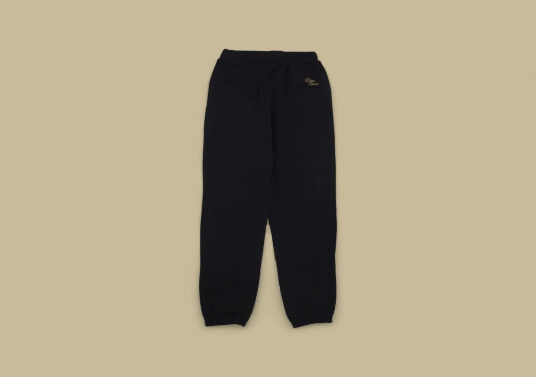 Dior 23SS Vertical Towel Embroidery Logo Sweatpants – Black