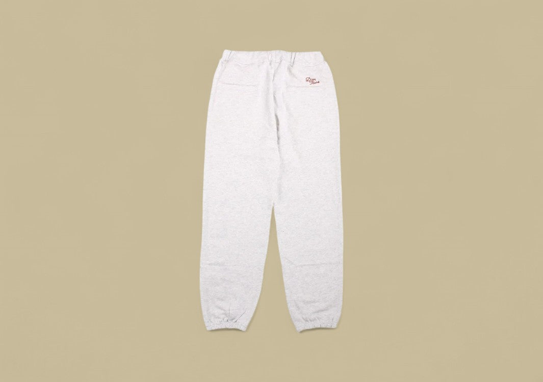 Dior 23SS Vertical Towel Embroidery Logo Sweatpants – Grey/Pink