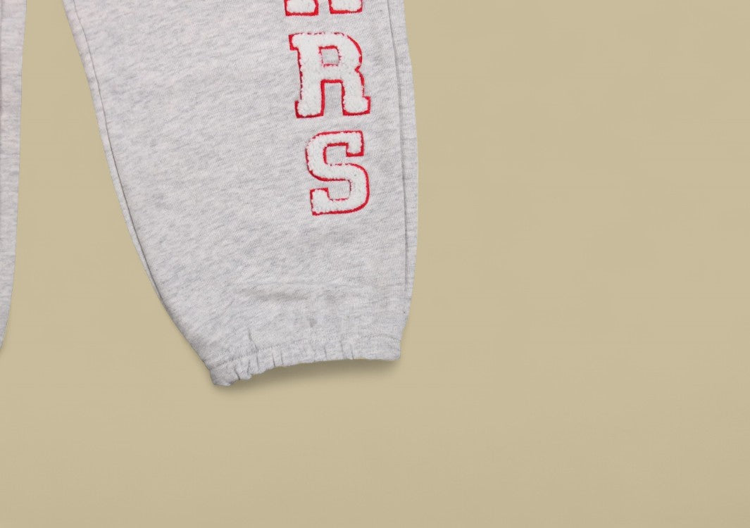 Dior 23SS Vertical Towel Embroidery Logo Sweatpants – Grey/Pink