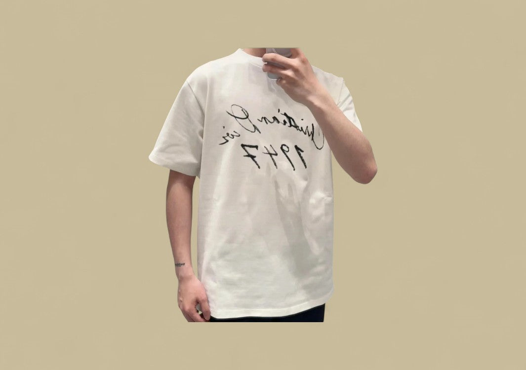 Dior 24SS 1947 Signature Logo T-Shirt – White