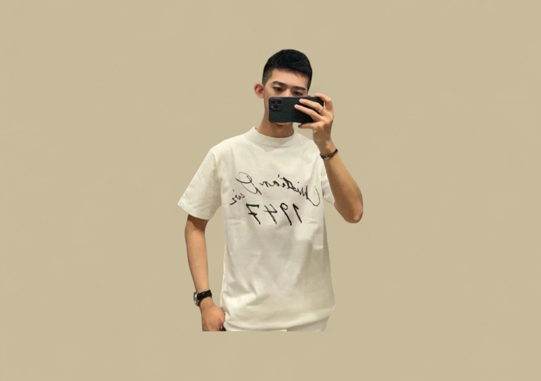 Dior 24SS 1947 Signature Logo T-Shirt – White