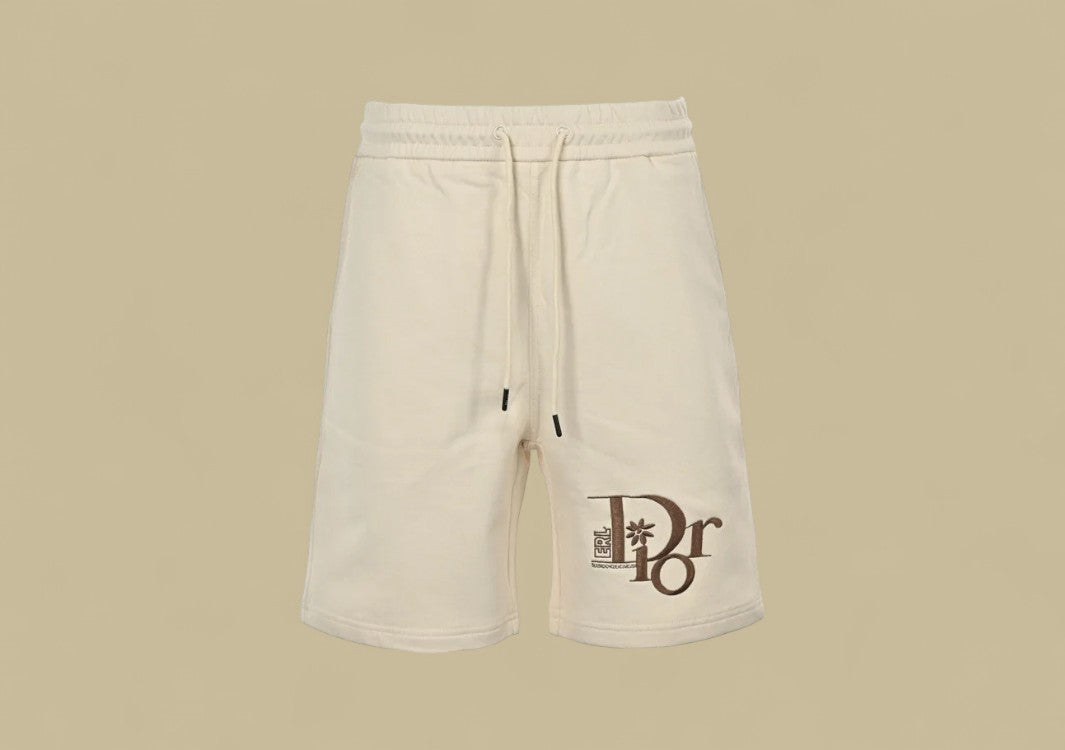 Dior 24SS Bottom Embroidery Logo Shorts – Beige