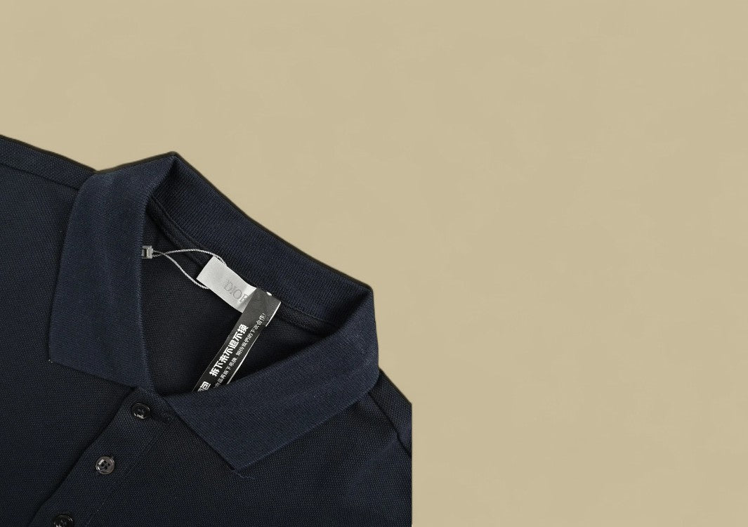 Dior 24SS Chest Embroidery Logo Polo T-Shirt – Black