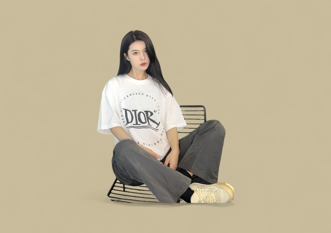 Dior 24SS Circle Logo T-Shirt – White