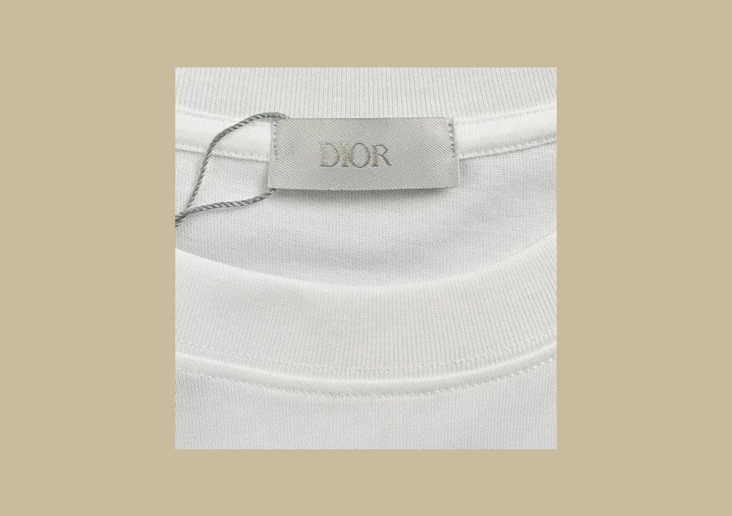 Dior 24SS Dinosaur Logo T-Shirt – White