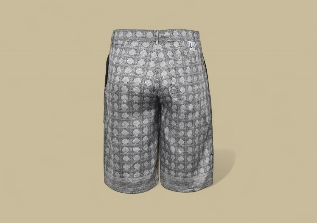 Dior 24SS Full Logo Silk Shorts – Grey Monogram