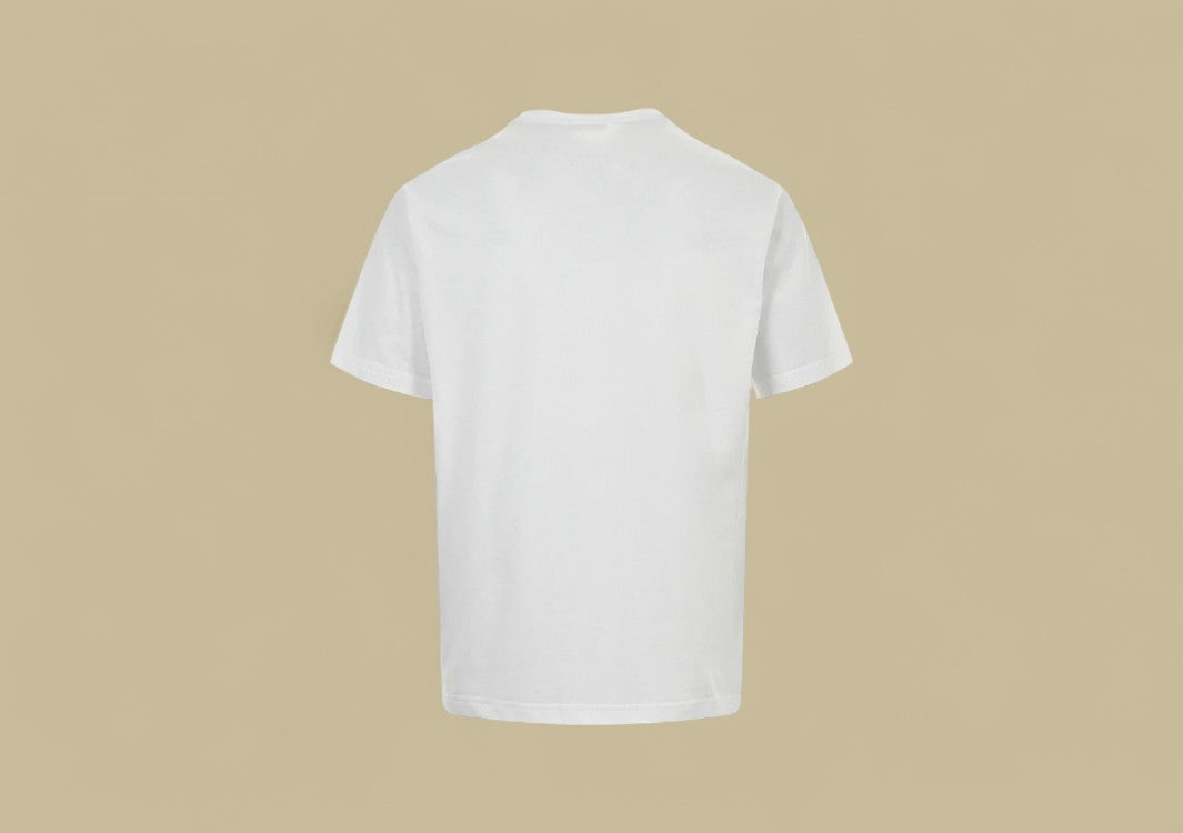 Dior 24SS Gold Thread Embroidery CD Logo T-Shirt – White