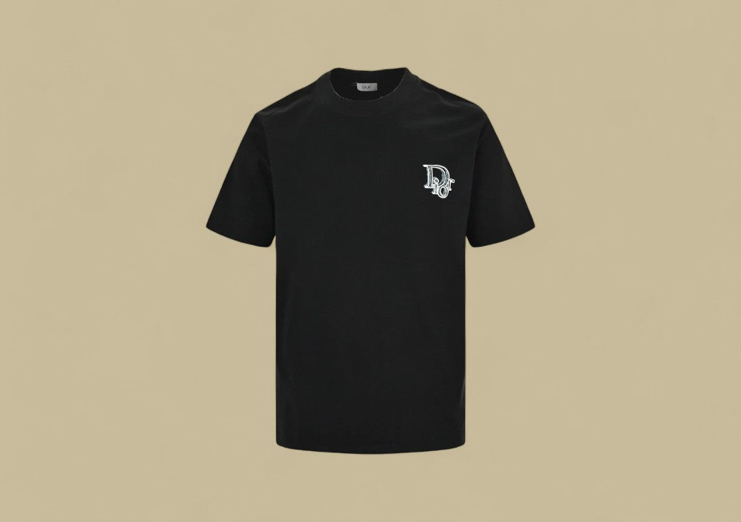 Dior 24SS Light Green Graffiti Logo T-Shirt – Black