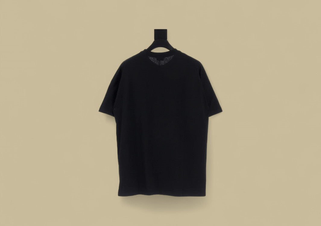 Dior Botanical Specimen Graphic T-Shirt – CD Floral Illustration (Black)