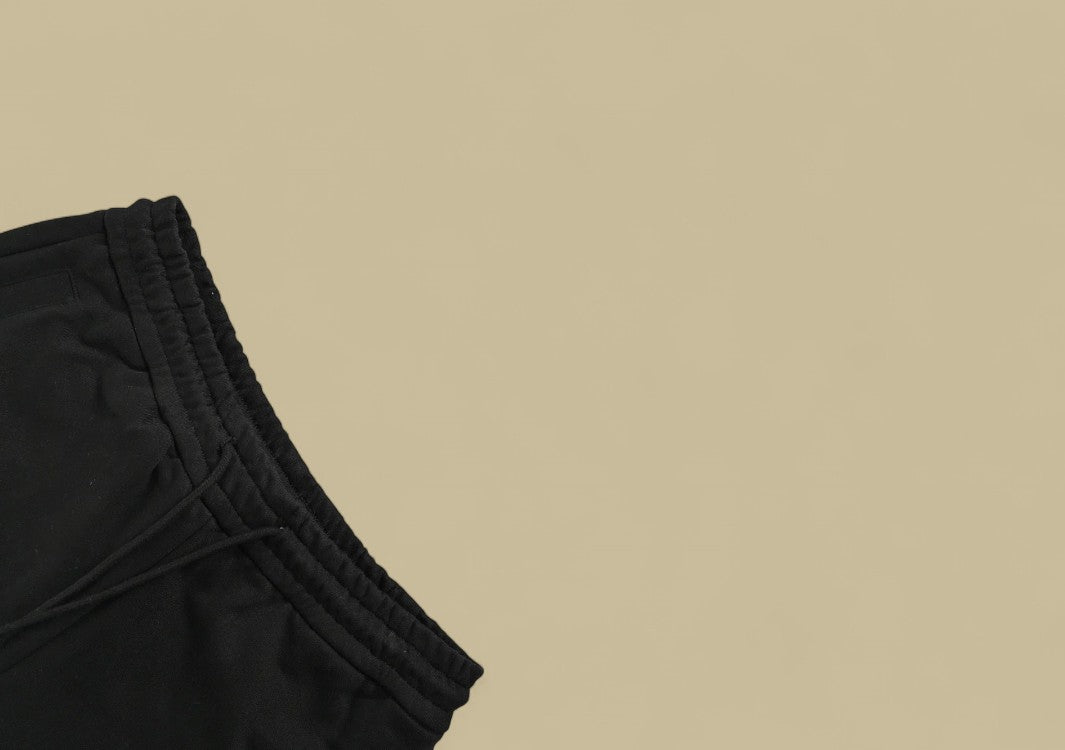 Dior Bottom Contrast Embroidery Logo Shorts – Black White/Trim