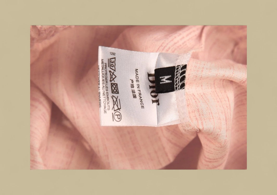 Dior CD Monogram Jacquard Denim Shorts – Pink Full Logo Weave