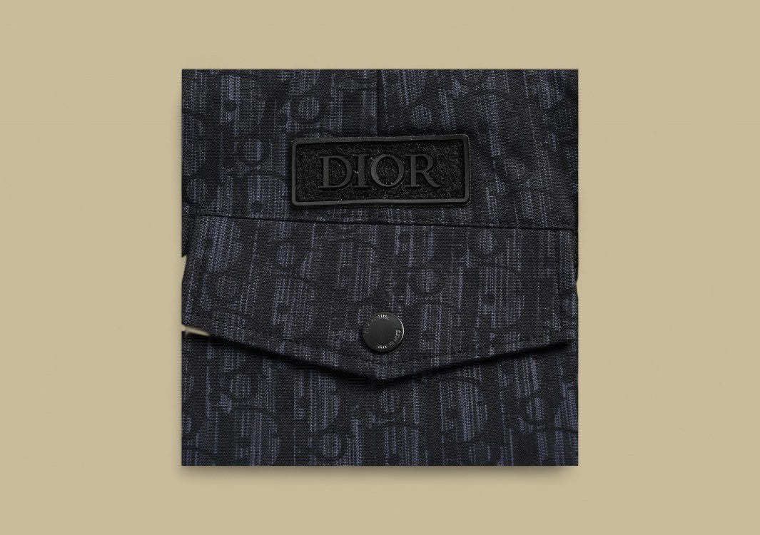 Dior CD Monogram Jacquard Shorts – Dark Blue with Belt Detail