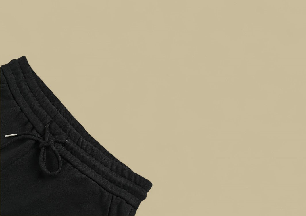 Dior Embroidery Logo Fleece-Lined Shorts – Black