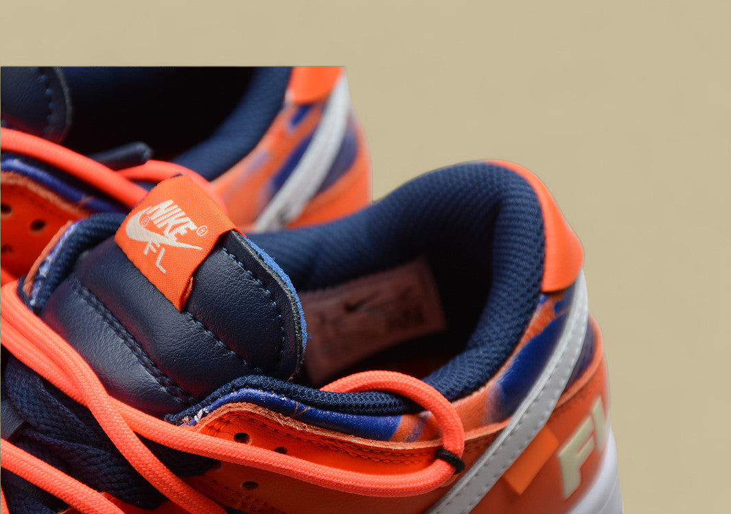 Dunk Low Off-white X Futura Xnike Three-party Joint Drawstring Blue and Orange
