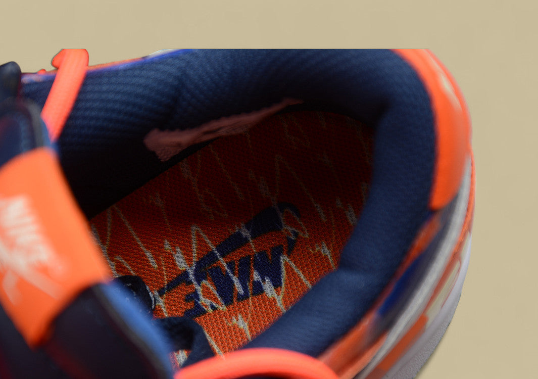 Dunk Low Off-white X Futura Xnike Three-party Joint Drawstring Blue and Orange