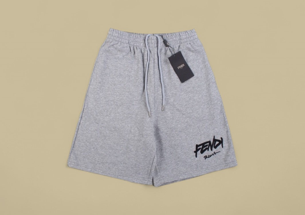Fendi 23SS Embroidered Logo Shorts Luxury Streetwear with Signature Detail