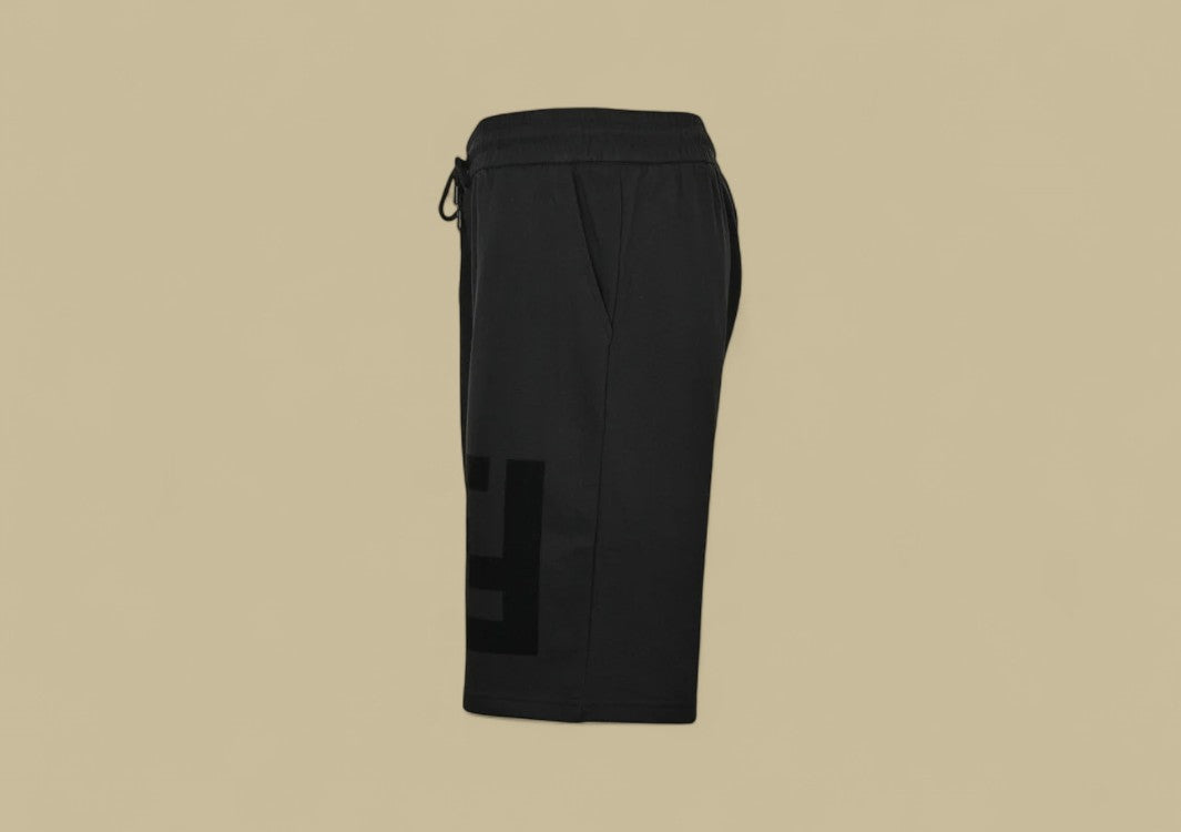 Fendi 24SS Big Double F Logo Flocking Shorts Statement Texture, Iconic Design