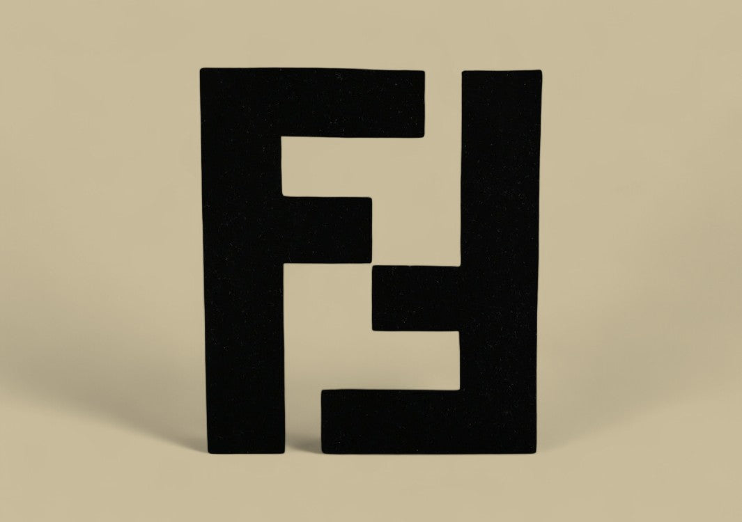 Fendi 24SS Big Double F Logo Flocking Shorts Statement Texture, Iconic Design