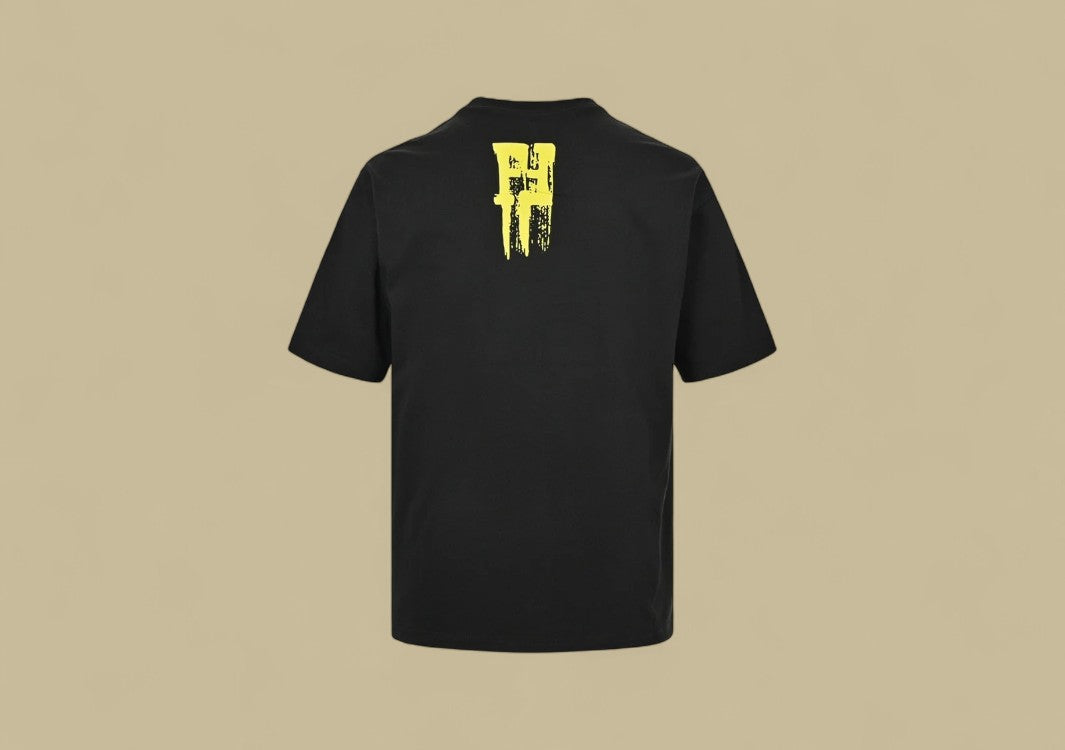 Fendi 24SS Brush Painting Logo T-Shirt Artistic Expression Meets Luxury Streetwear